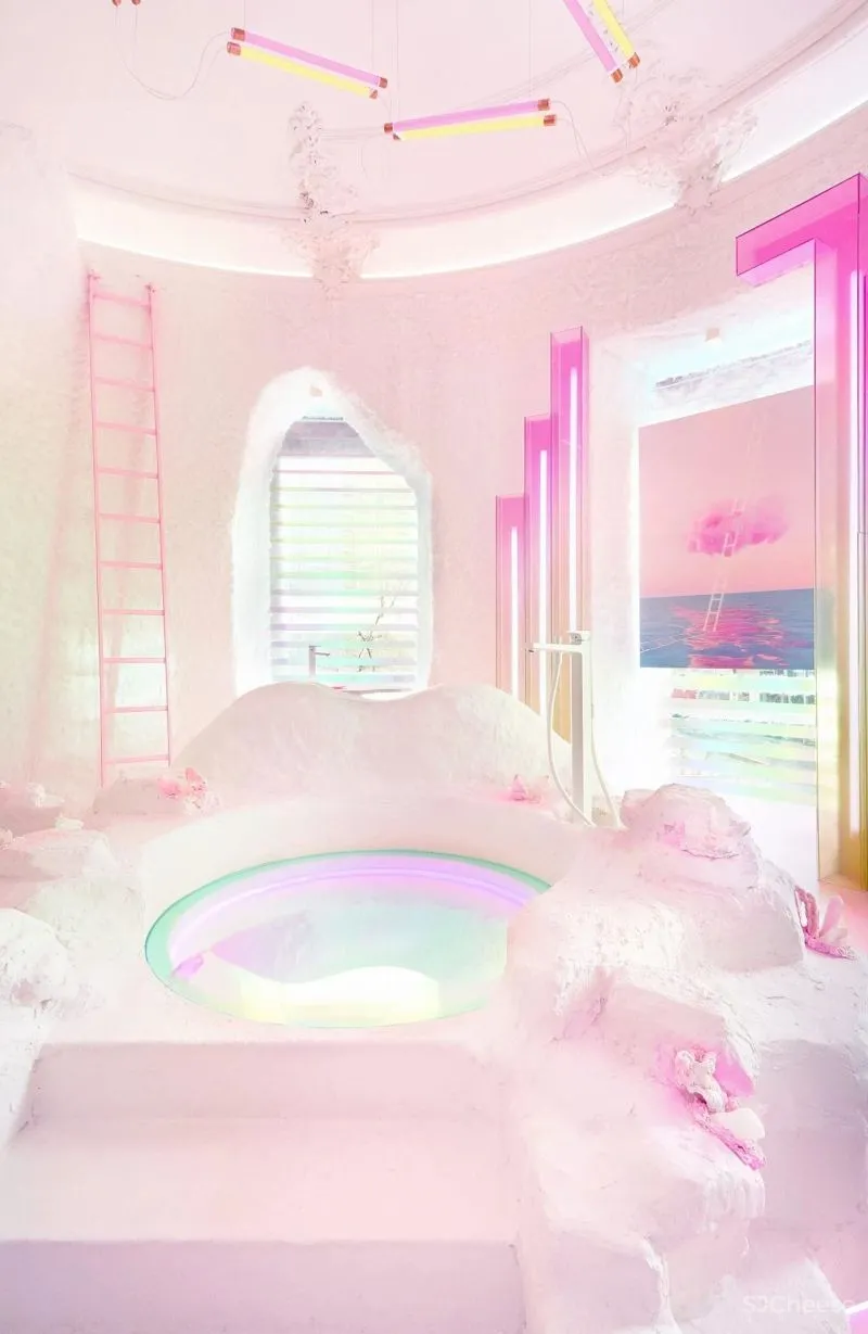 梦幻的复古未来公寓,女设计师大胆玩“色”!