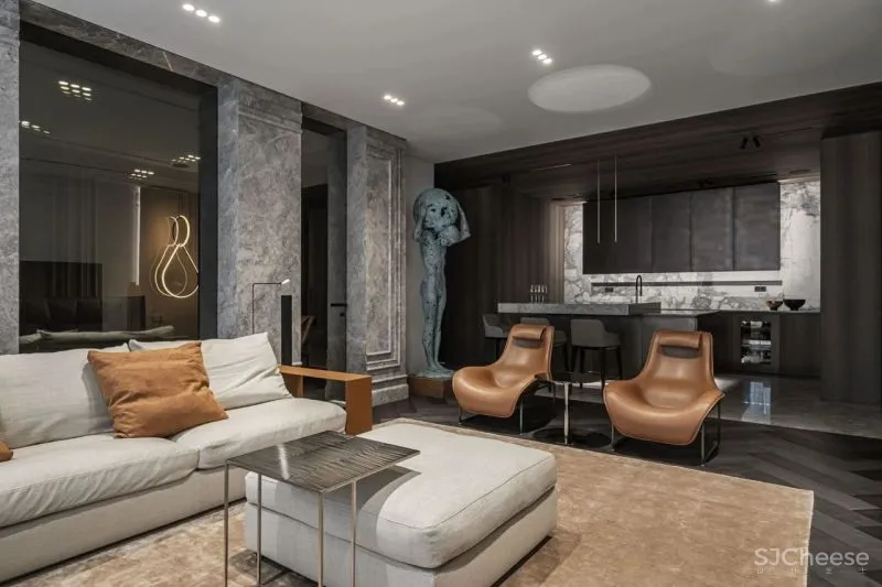 YODEZEEN新作 127㎡现代轻奢,帅气!