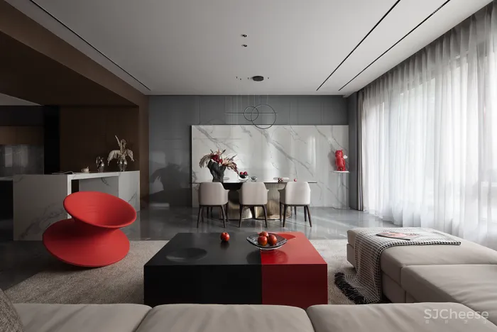 元禾大千:经典色彩搭配,红与黑的灵魂对白!