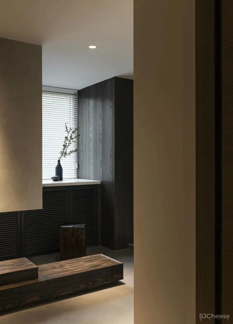 焦糖色 木肌理，有序沉稳的生活基调 璞珥空间设计