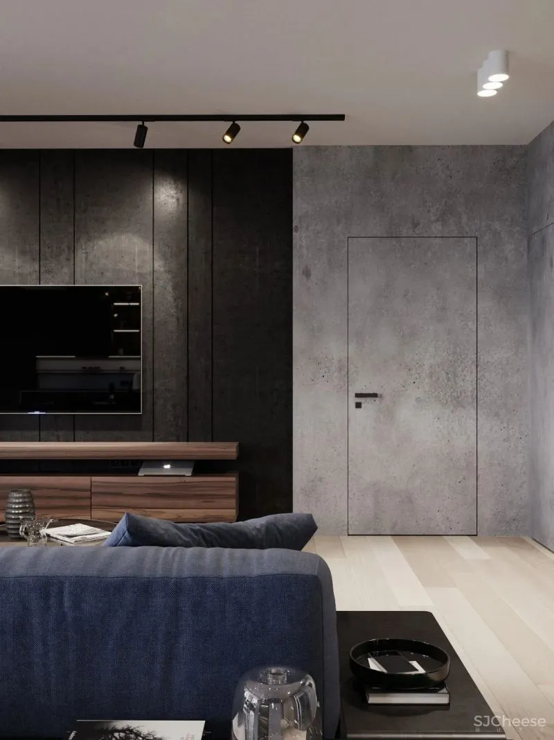 177㎡纯灰大宅,纯粹舒适的设计感之家