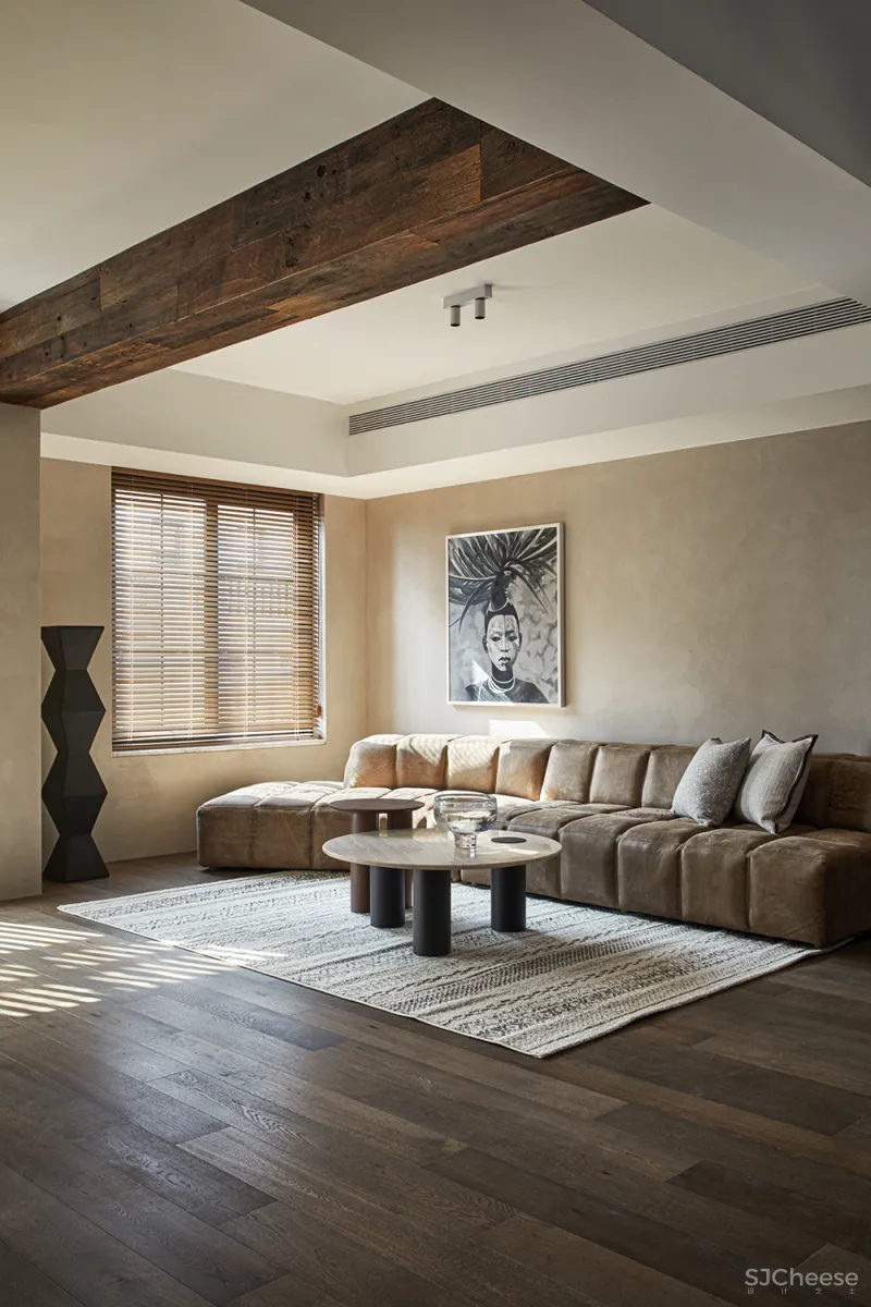 185㎡ 极简私宅,诧寂风 · 寻味生活本真!