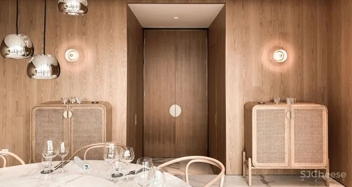 餐厅设计宁静舒缓似河流