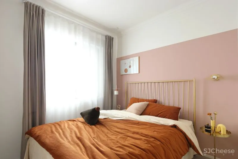 奶油白、仙橘粉、弧形窗……少女与猫的80㎡仙气小两居,美得过分了!