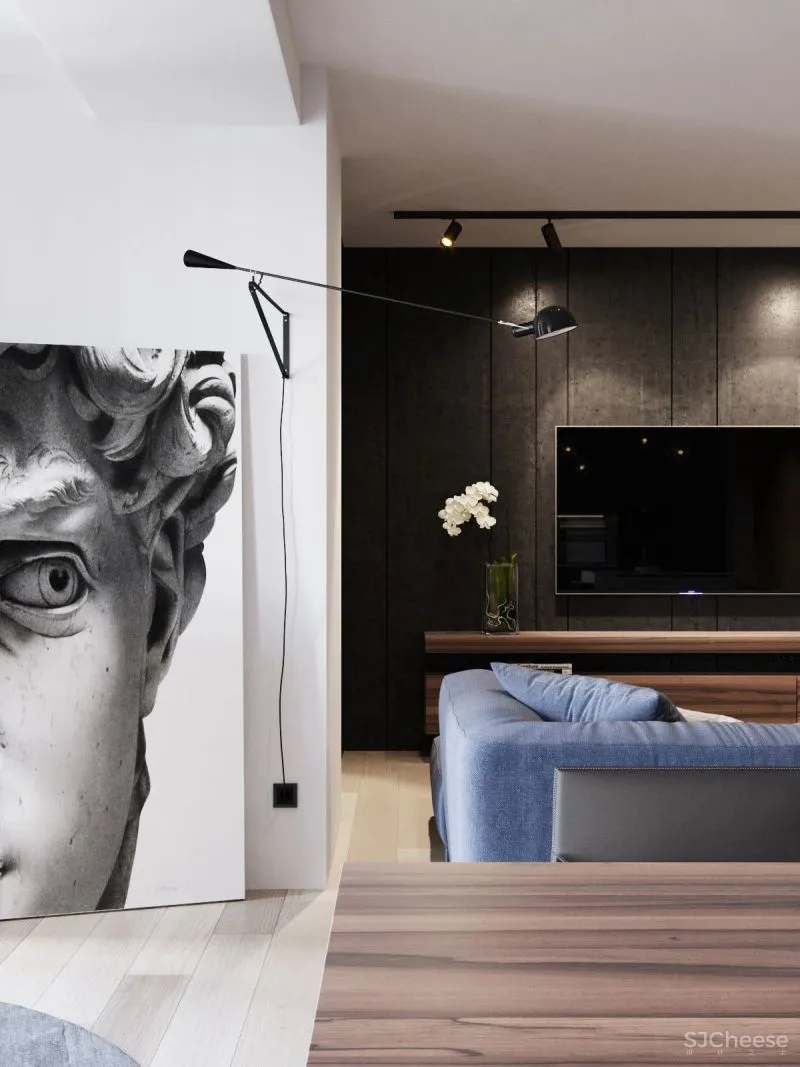 177㎡纯灰大宅,纯粹舒适的设计感之家