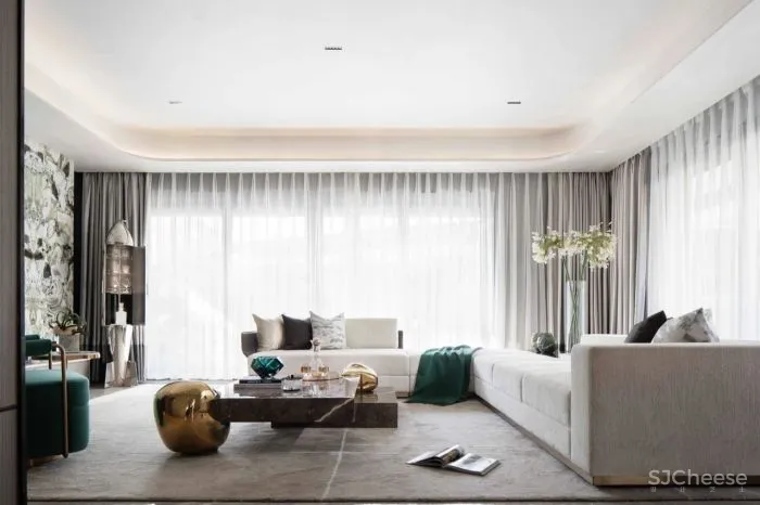 292㎡春城大平层,充满诗意的现代轻奢格调 美纵设计