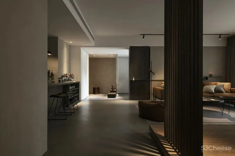 焦糖色 木肌理，有序沉稳的生活基调 璞珥空间设计