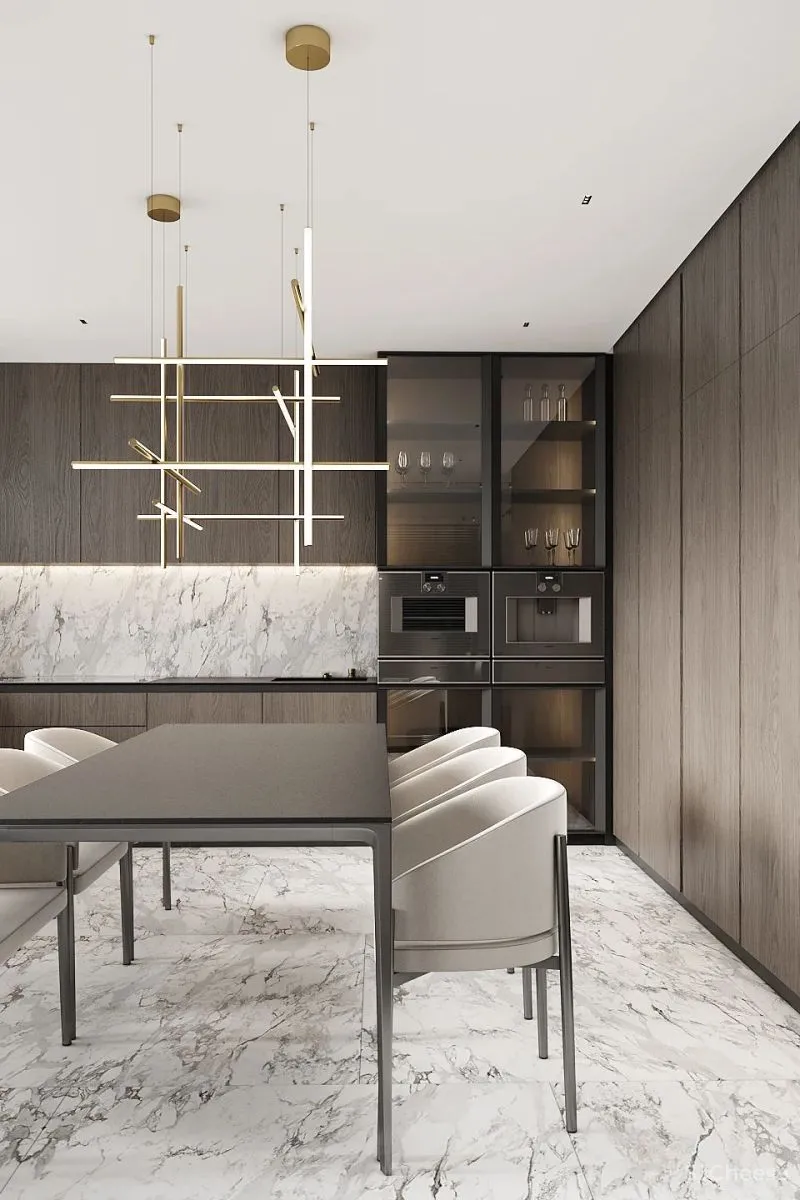 157㎡ 高颜值的男性空间,客厅太抢眼了!