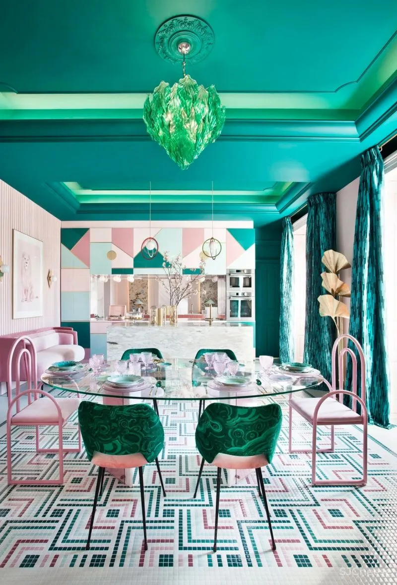 梦幻的复古未来公寓,女设计师大胆玩“色”!