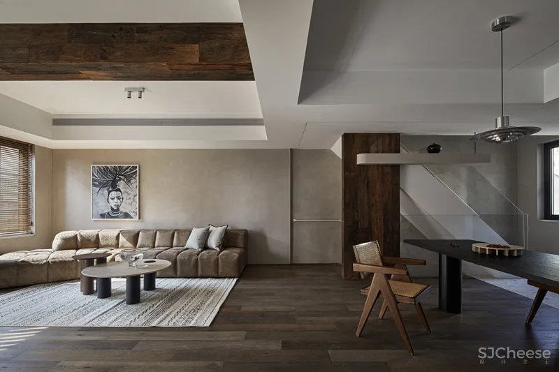 185㎡ 极简私宅,诧寂风 · 寻味生活本真!