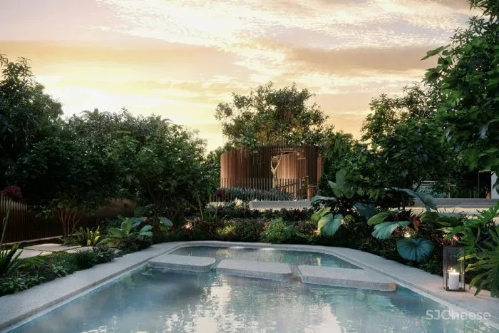 大平层+垂直森林,一层三户的独立式户型太赞了