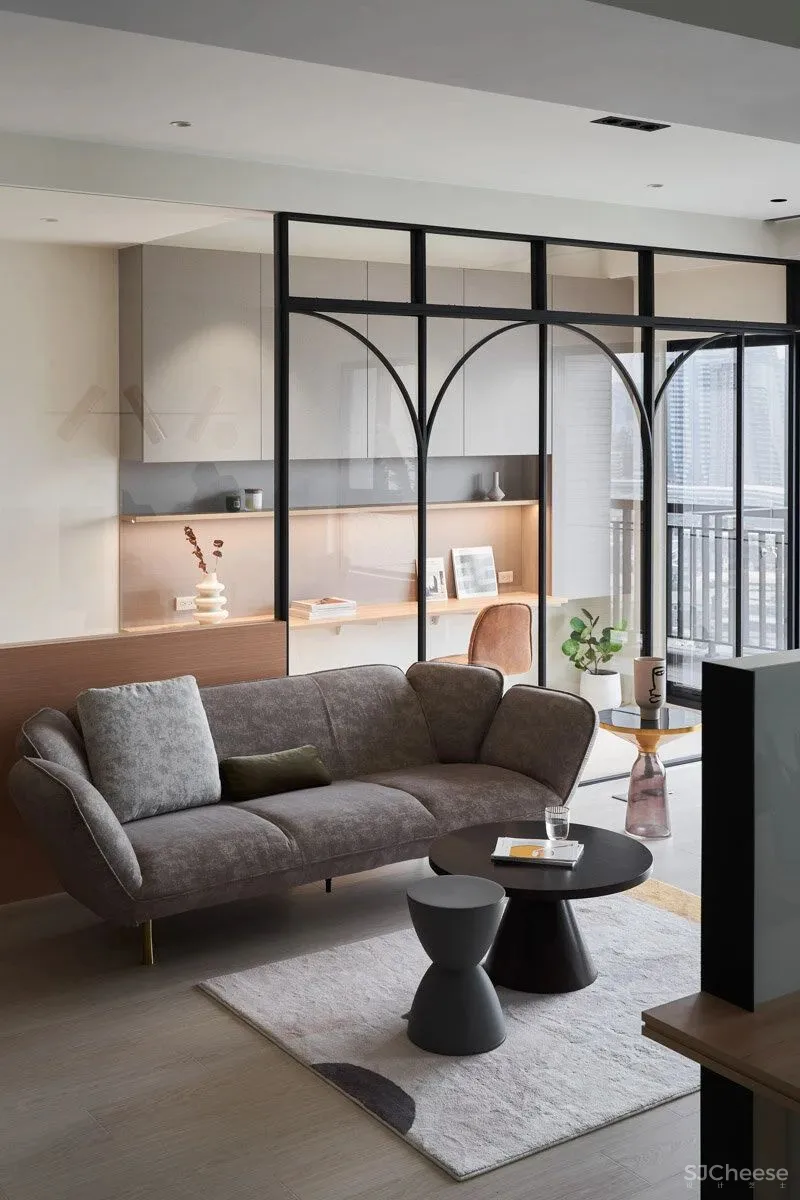 一间被光和爱贯穿的家,多了间书房,扩大了餐厅,生活得更加惬意了!