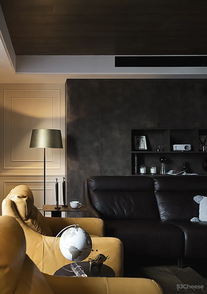 深圳屋主买下184㎡,摩登都市风 5米长衣帽间,装出大宅气度!