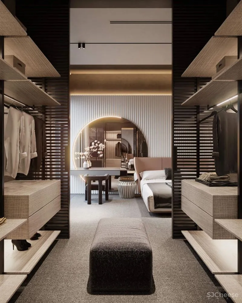 196m²别墅设计,柔和的灯光,让空间更显温暖