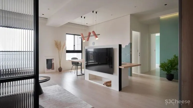 一间被光和爱贯穿的家,多了间书房,扩大了餐厅,生活得更加惬意了!