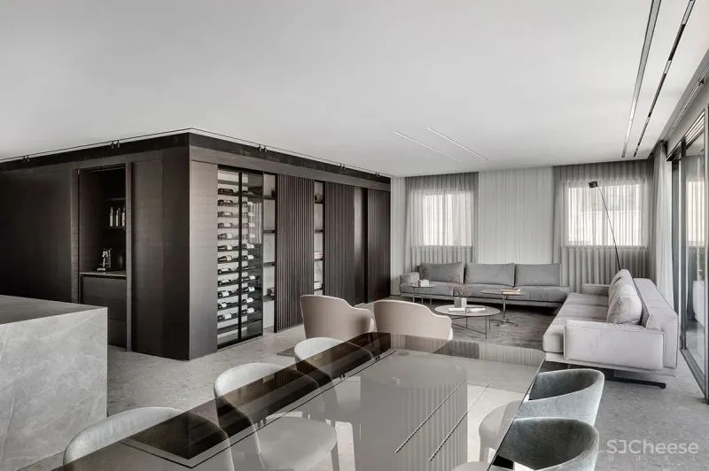 215㎡极简大平层，大美！