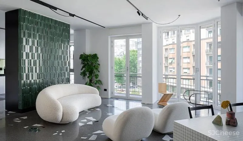 设计师的家,隔而不断的墙面让空间更灵巧!