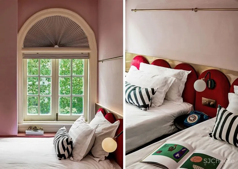 灰绿色 金属感,复古风精品酒店 泛域设计