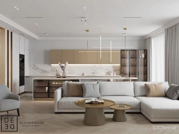 190㎡三居室,简练的舒适感!