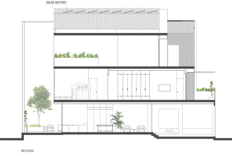 这是一座具有意义的三层住宅，它成为疫情下的一道光，照亮了整个家庭