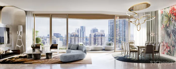 大平层+垂直森林,一层三户的独立式户型太赞了