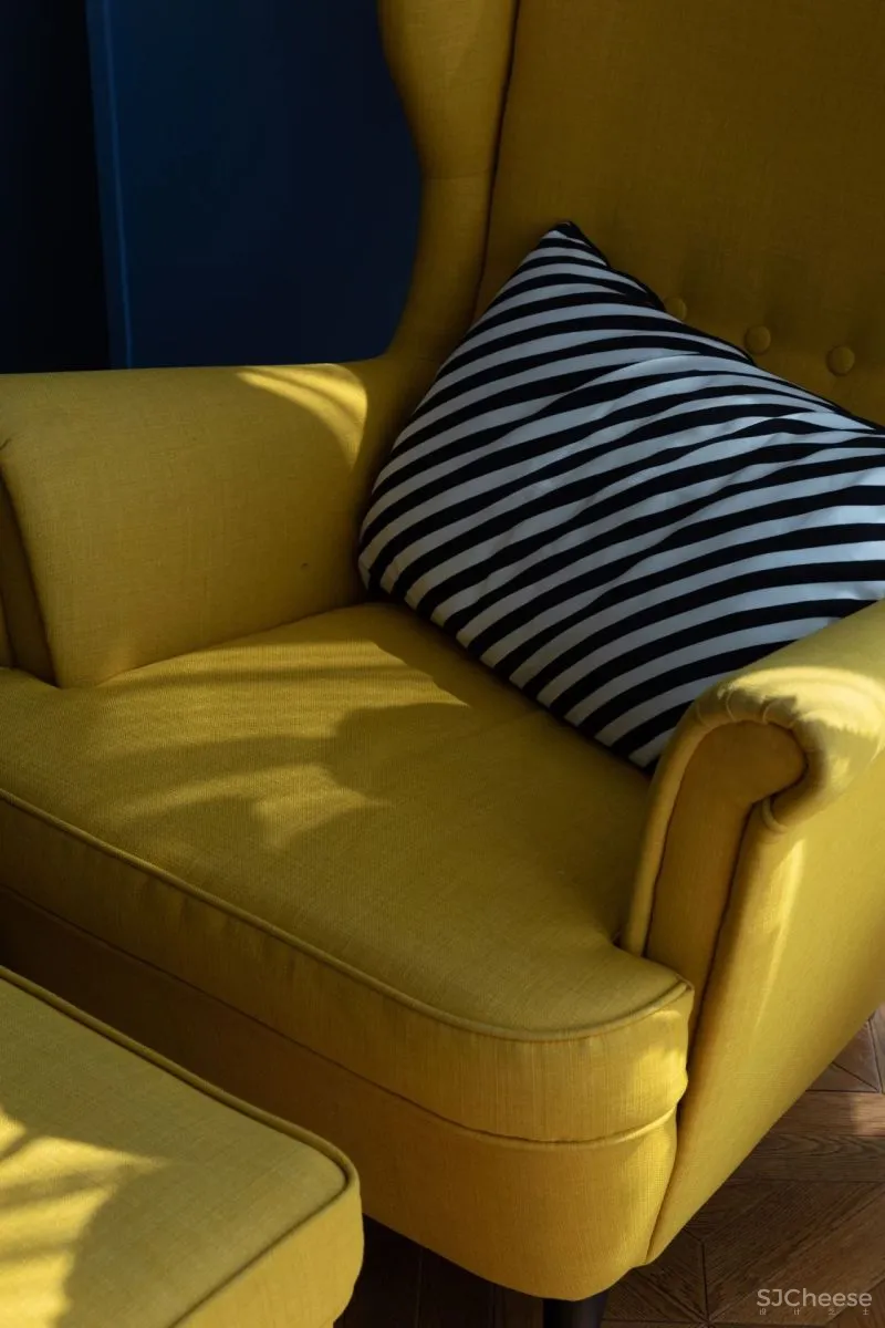 屋主审美太仙了!121m²蓝 黄大胆撞色!精致又实用!