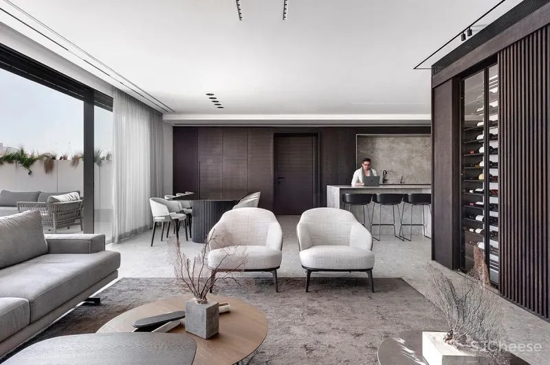 215㎡极简大平层，大美！