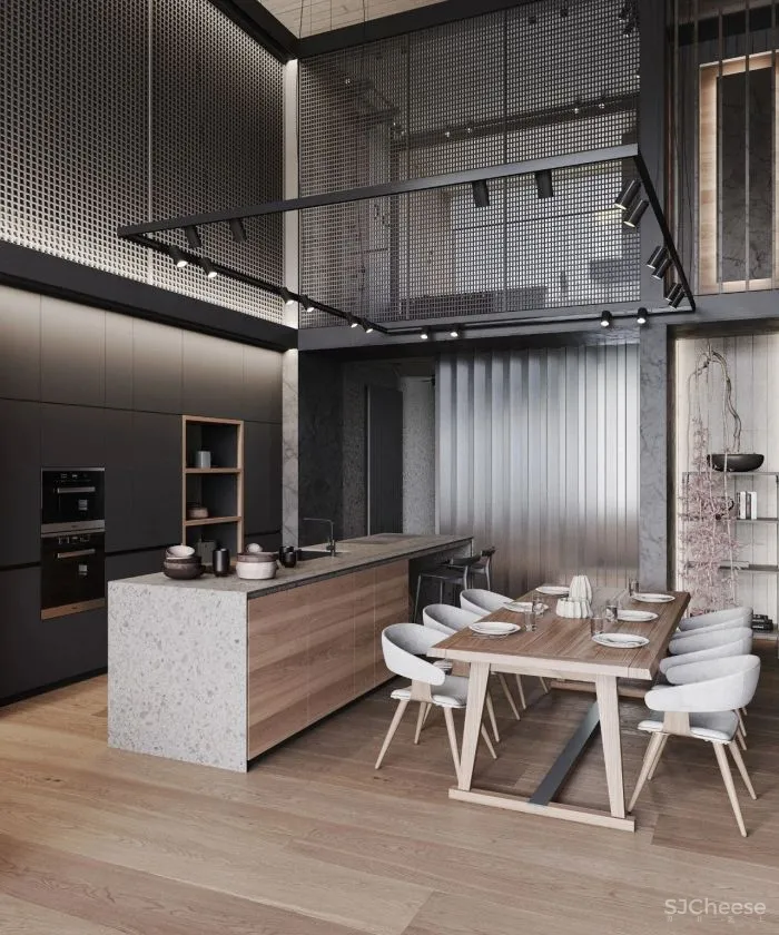 一整面毛石墙,粗犷更有格调