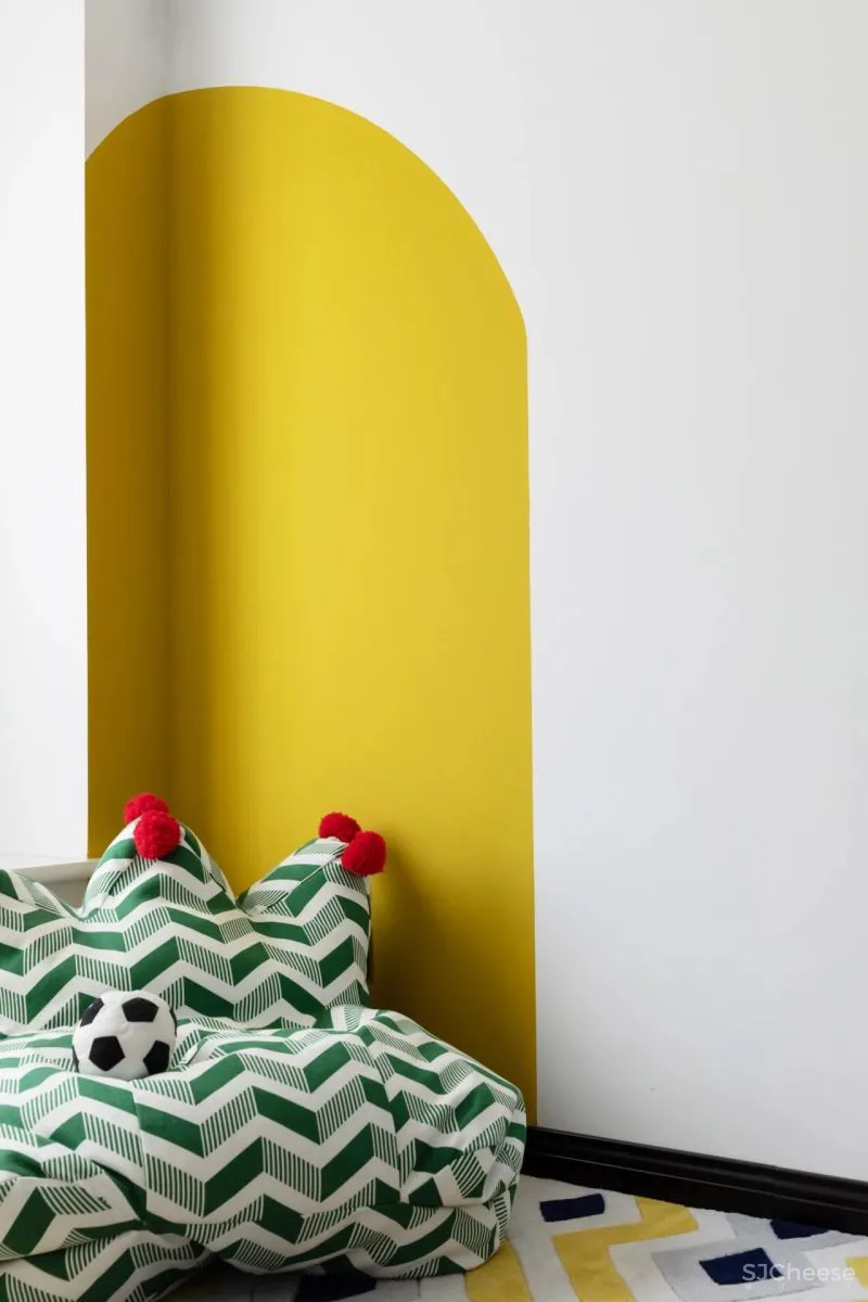 屋主审美太仙了!121m²蓝 黄大胆撞色!精致又实用!