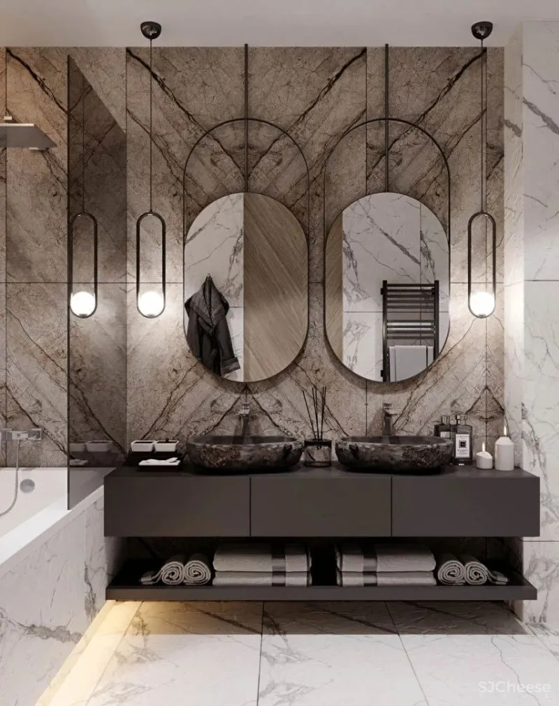 145㎡时尚现代三居室,高级与沉稳的二重奏!