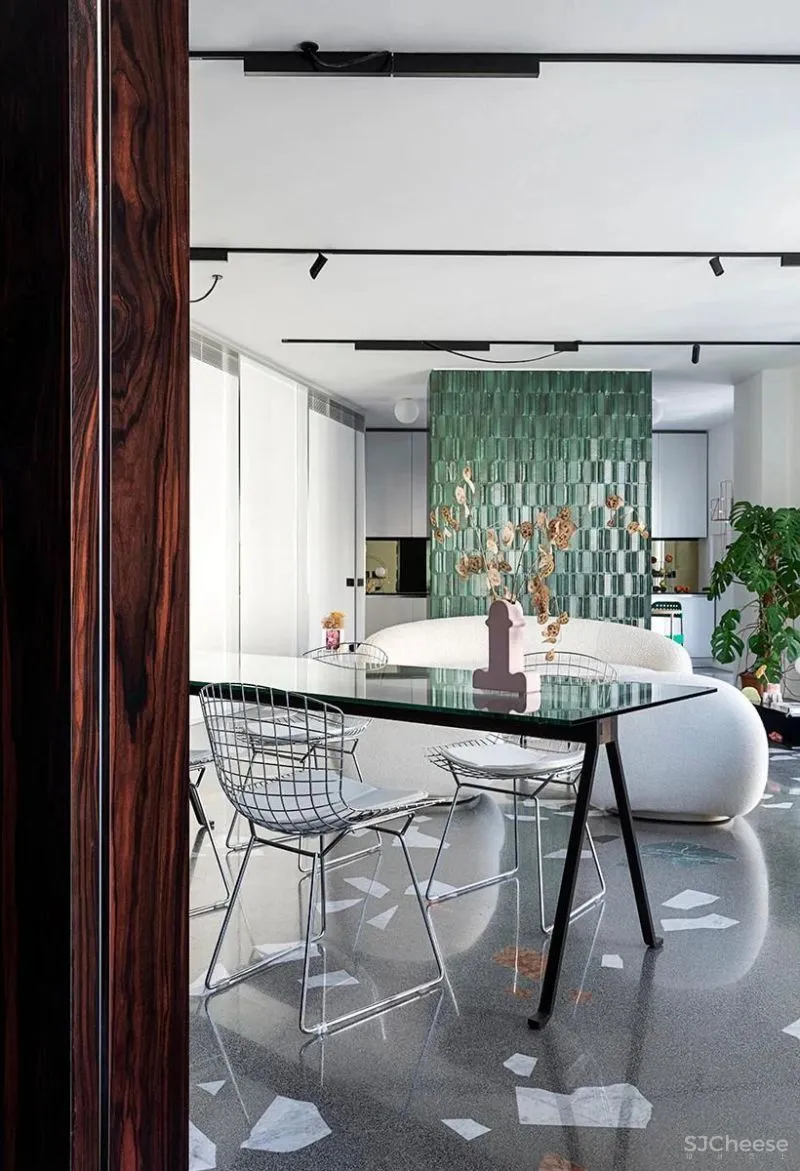 设计师的家,隔而不断的墙面让空间更灵巧!