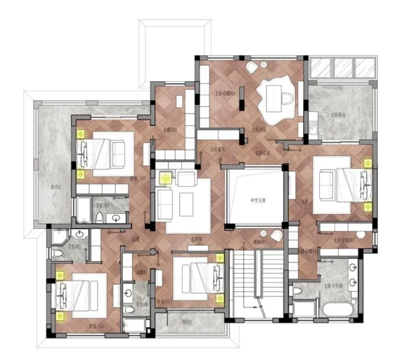 尚层设计:750㎡杭州别墅,人文山水的居住逸境