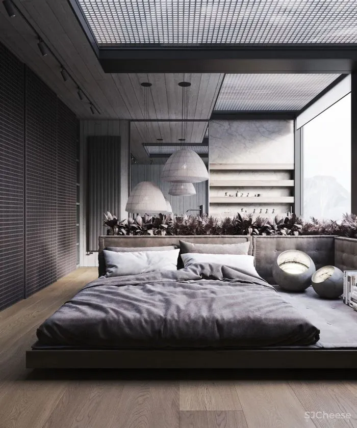 一整面毛石墙,粗犷更有格调