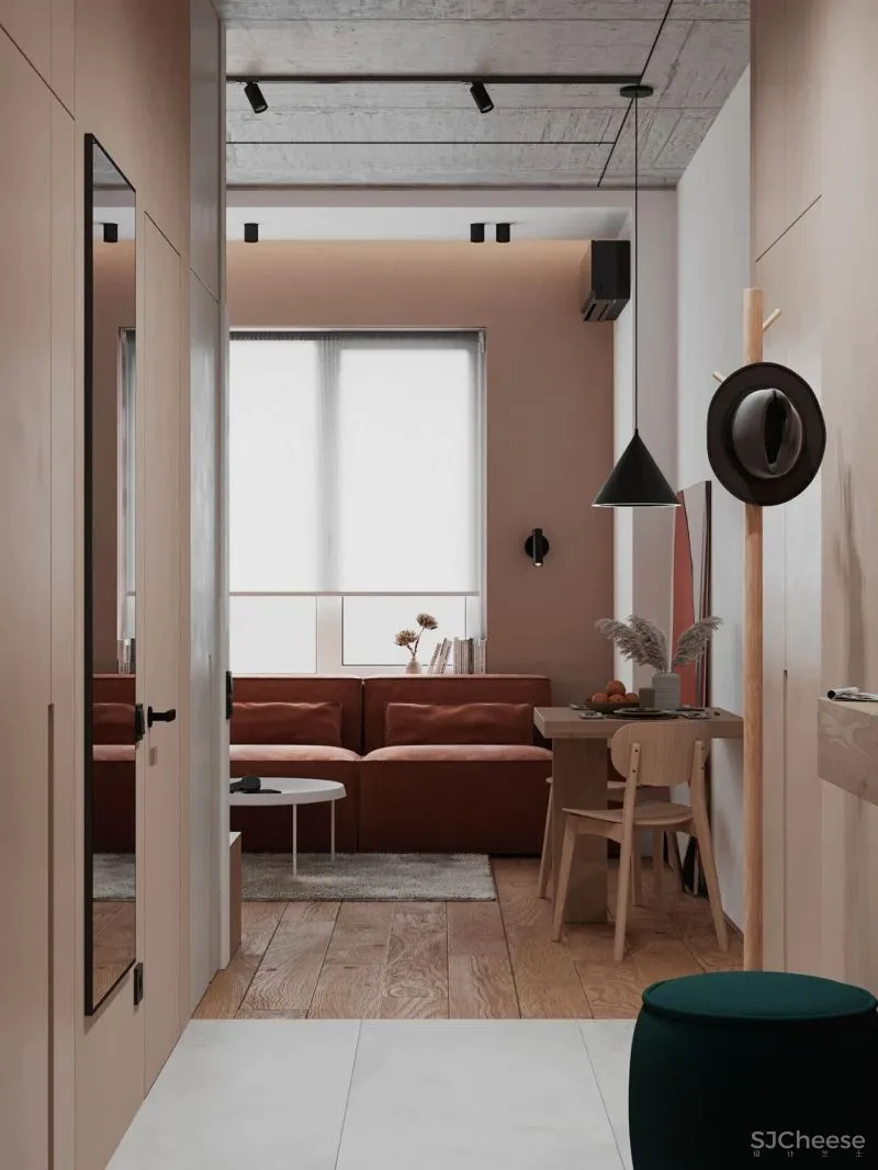 天然质感公寓,暗藏小户型的生活哲学!