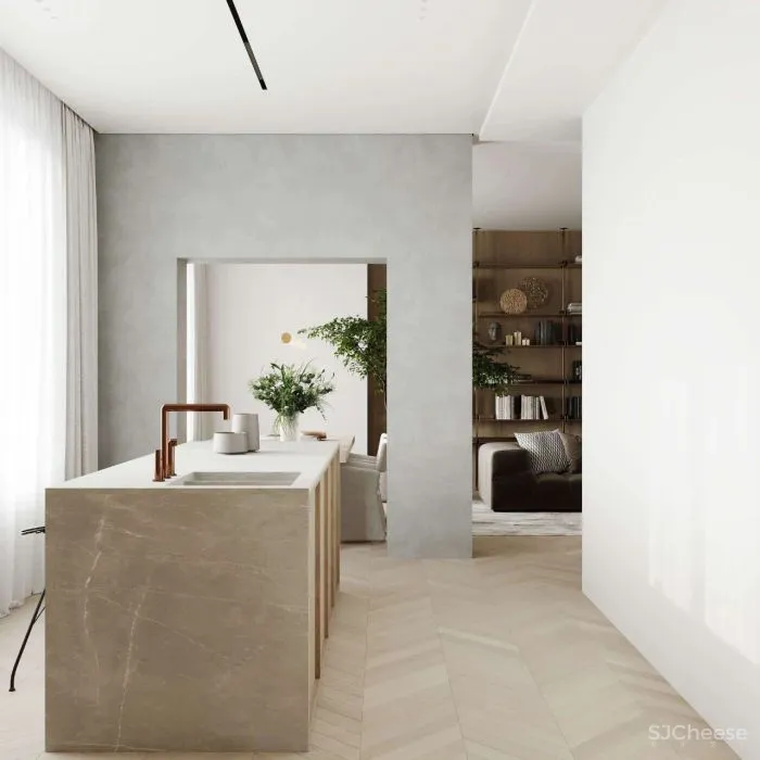 130㎡的温馨住宅,舒适的极简主义!