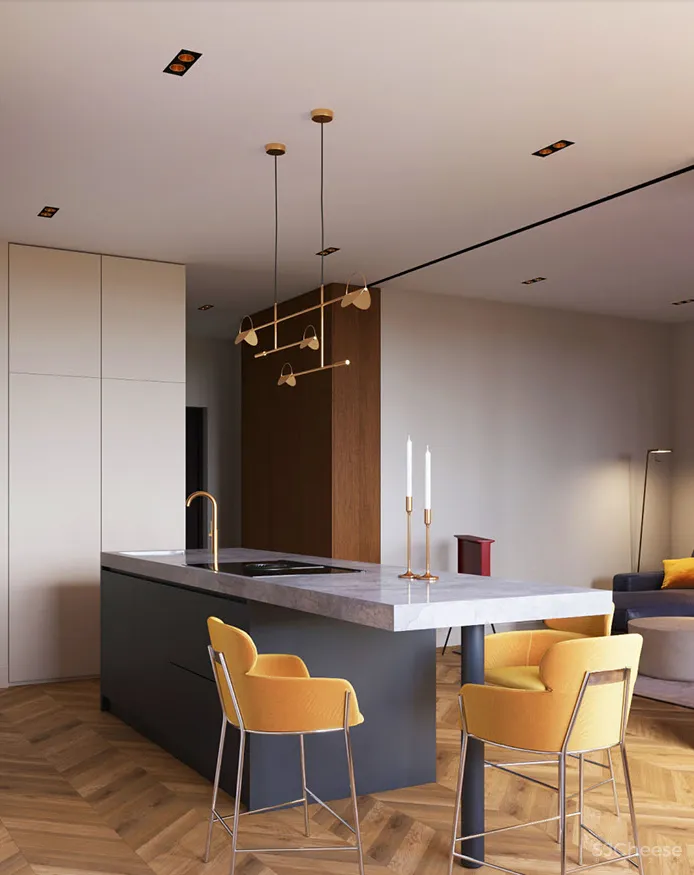 一座60平米的度假风公寓,却大胆采用了高饱和度的印度风?