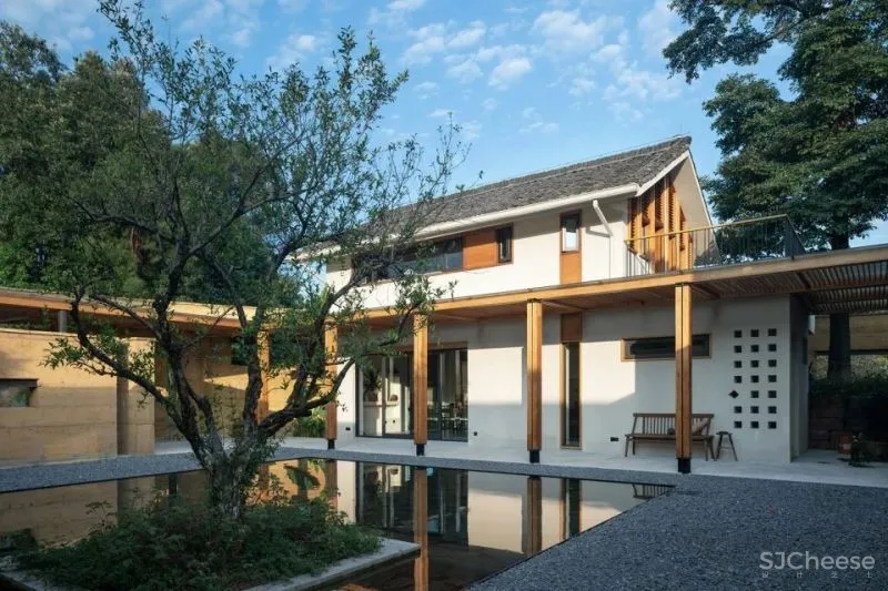 稻田里的家 园中有屋,屋中有院