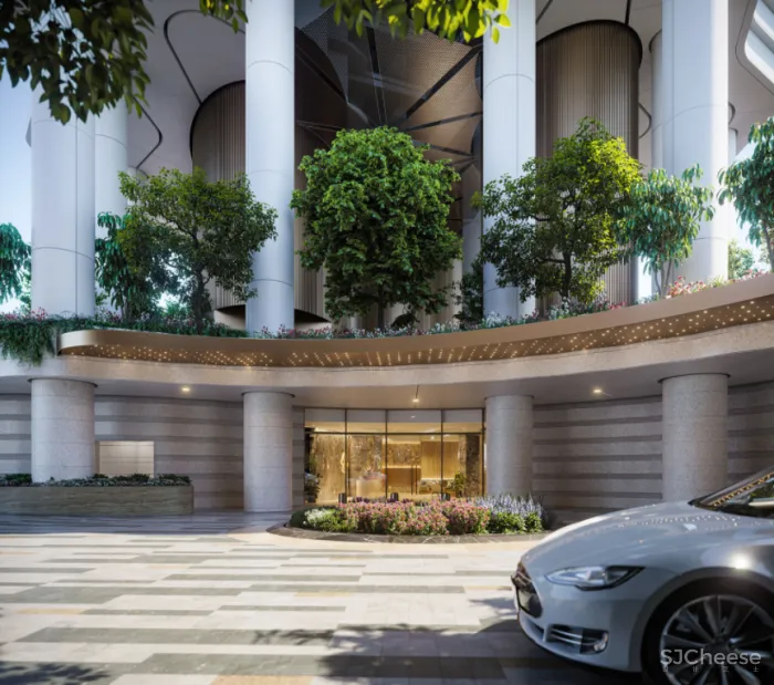 大平层+垂直森林,一层三户的独立式户型太赞了