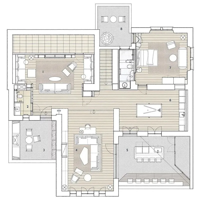 月租金100多万的豪宅长啥样?1231㎡,景色绝了!