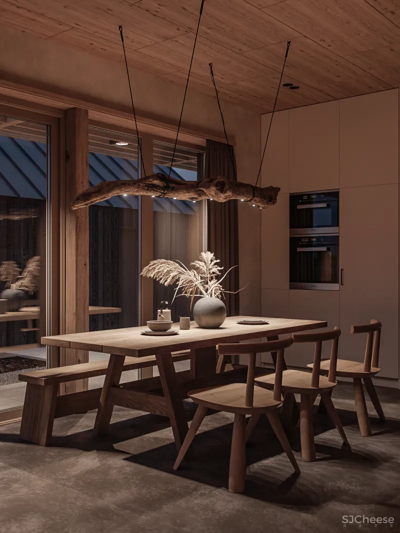 90㎡原木风设计,每一块木头都有它的脾气!