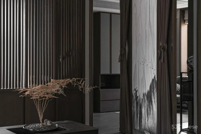 清杺之禅,朴素雅致的中式跃层 原木空间设计