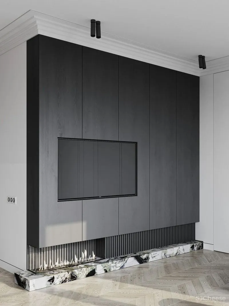 一室一厅奢华公寓,精致的简约设计更有格调!