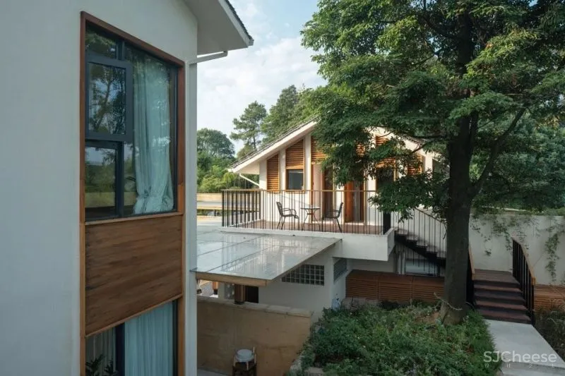 稻田里的家 园中有屋,屋中有院