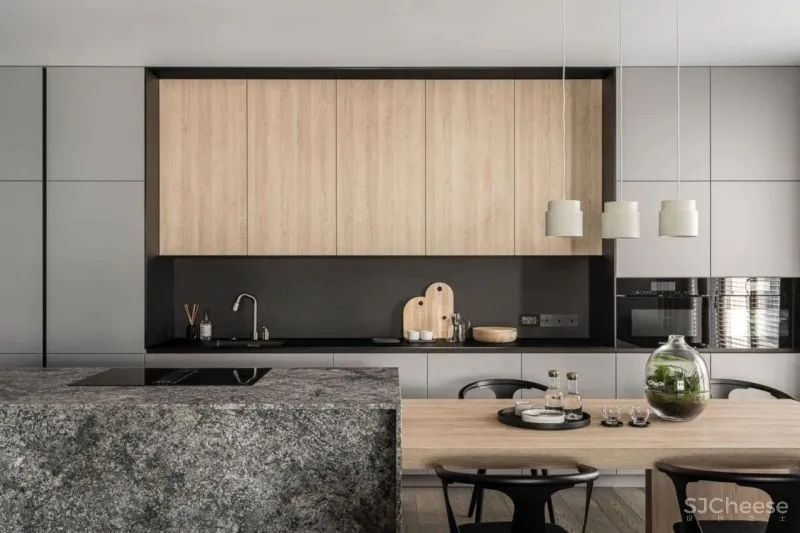 115㎡高级灰 原木风,让简约更有格调!