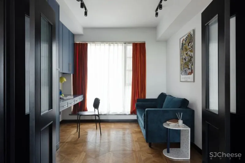 屋主审美太仙了!121m²蓝 黄大胆撞色!精致又实用!