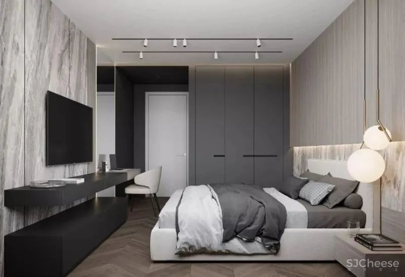 高级灰携手胡桃木，弹奏家居装饰新篇章