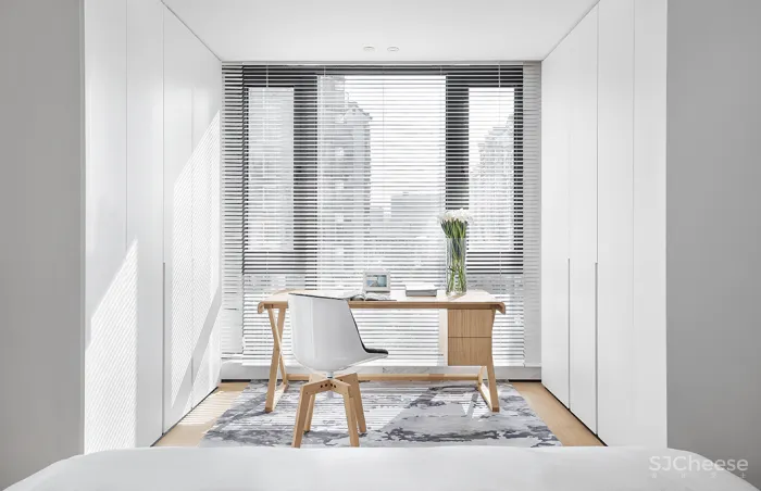 200㎡ 开放式大平层,极简黑白灰 · 讲述留白的艺术!