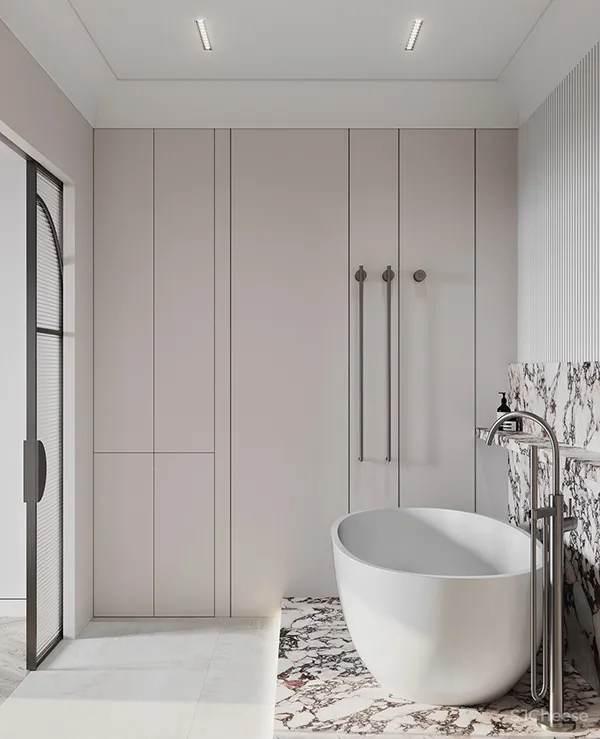 一室一厅奢华公寓,精致的简约设计更有格调!