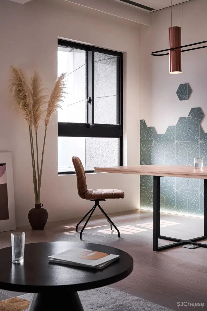 一间被光和爱贯穿的家,多了间书房,扩大了餐厅,生活得更加惬意了!