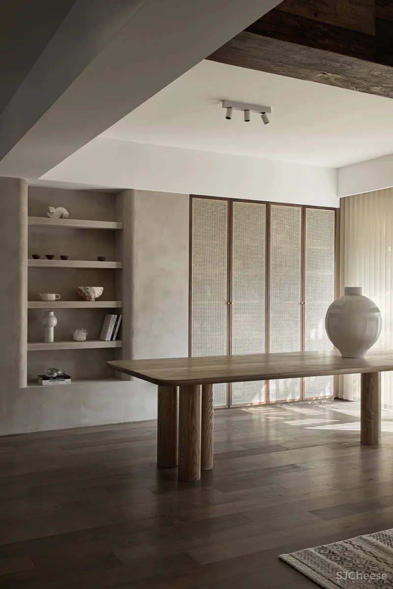 185㎡ 极简私宅,诧寂风 · 寻味生活本真!